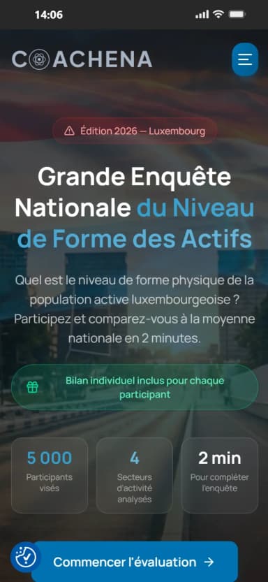 Site web Coachena — Coaching, Luxembourg