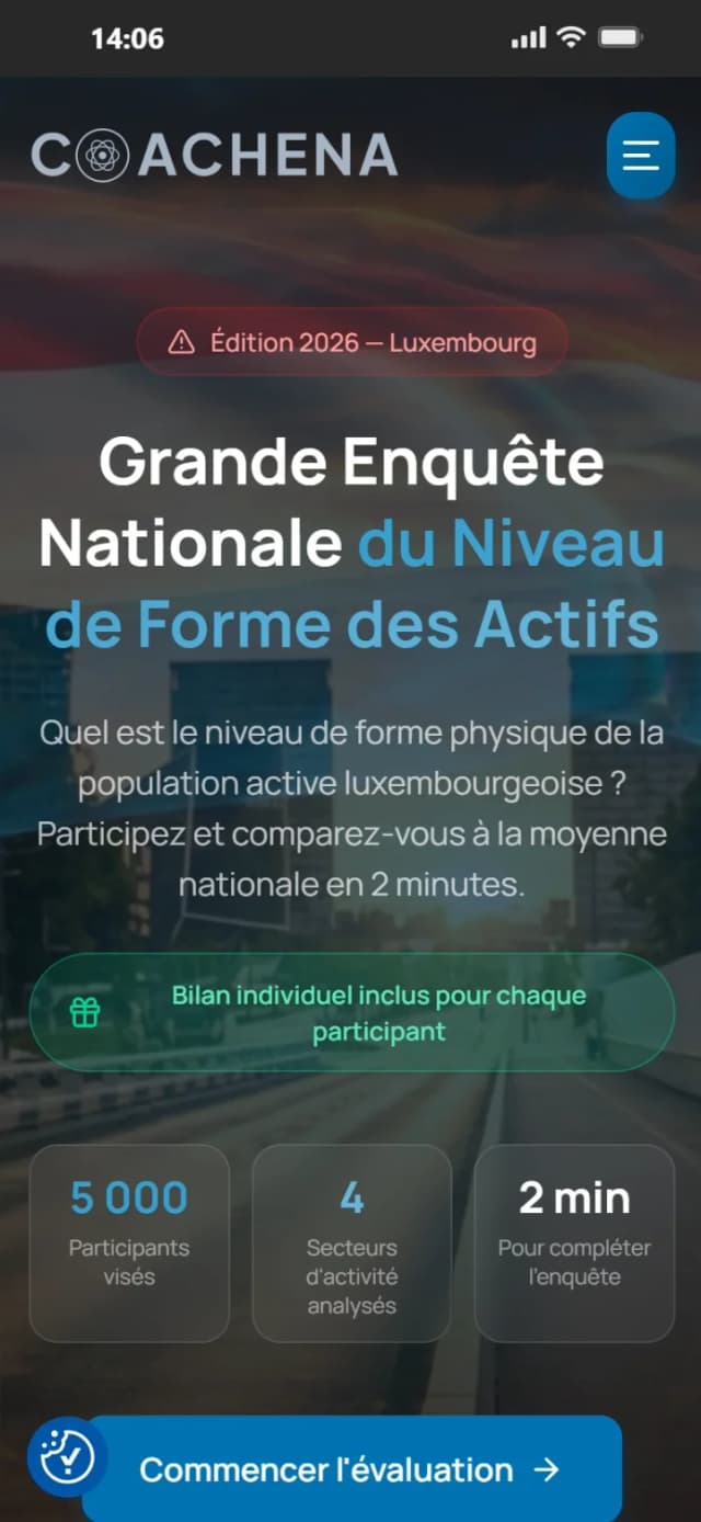 Site web Coachena — Coaching, Luxembourg